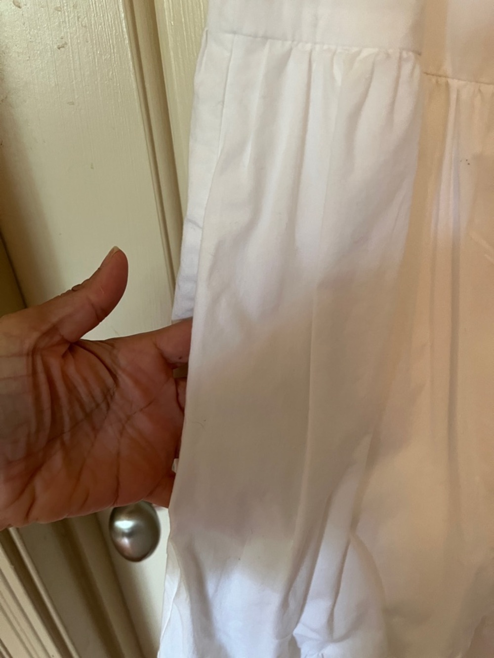 J. Crew White Sleeveless Tiered Cotton Dress - Picture 2 of 10